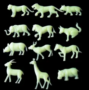 New 3D carving luminous land animals Cross border stickers for Student Dormitory kid's Room Science Education Decoration