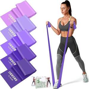 Ensemble de bandes élastiques et de bandes d'exercice sans latex pour l'étirement et la physiothérapie - Product Image 1