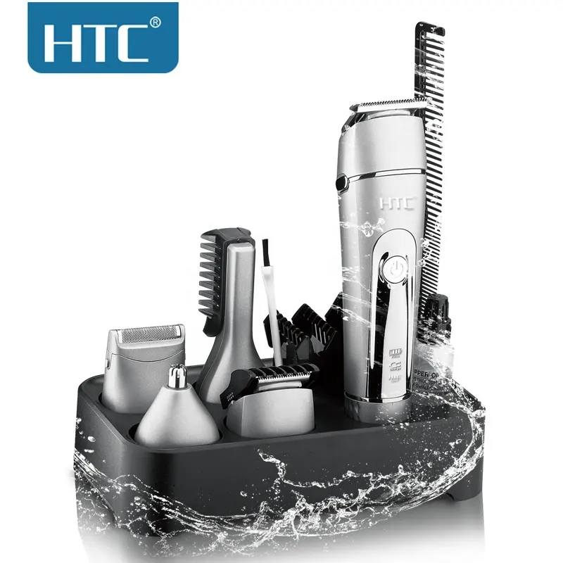 HTC AT-1206 Rechargeable Men Grooming Kit Head To Toe Shaving Hair Trimmer Set