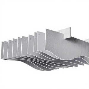 Wellenförmige Hängende Akustik-Wolke Polyesterfaser Schallabsorber für Decken-Echoreduktion Büro-Inneneinrichtung - Product Image 1