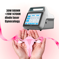 Système laser à diode professionnel 980 nm 1470 nm pour la chirurgie gynécologique, équipement pour hôpitaux et cliniques
