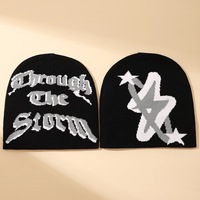 Chapeau d'hiver unisexe avec logo personnalisé, chapeau en acrylique jacquard Y2K, impression jacquard, chapeau chaud en jacquard