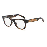 Monture de lunettes unisexe rétro TR90 avec branches anti-lumière bleue pour verres correcteurs 6940-3