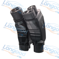 Adaptador de CC Longood CCS1 a CHAdeMO para Vehículos Eléctricos, 200A 200KW, Convertidor de Carga Rápida