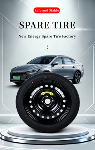 WENQI - Kit de Rueda de Repuesto Compacta T135 90R16 para Hyundai <span class=keywords><strong>Kona</strong></span> <span class=keywords><strong>EV</strong></span>, Kia EV9, Nissan Ariya - Product Image 3