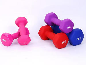 ชุดดัมเบลนีโอพรีนหลากสี น้ำหนัก 1-8 กก. พร้อมชั้นวางเคลือบไวนิล ด้ามจับพลาสติกเคลือบ สำหรับออกกำลังกาย เหมาะสำหรับผู้หญิง เด็ก และเยาวชน - Product Image 5