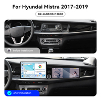 Écran ZWNAV 13,1" + 12,3" pour Hyundai Mistra 2017-2019, Android 15, CarPlay sans fil, DSP, GPS, Navi, autoradio stéréo, 4G WiFi, OEM