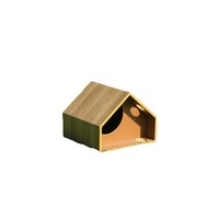 Maison pour chat en bois à usage général quatre saisons de haute qualité avec couvercle amovible et design carré pour meubles de camping pour animaux de compagnie