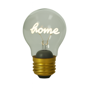 หลอดไฟแก้วพร้อมป้ายไฟนีออนภายใน ขั้ว E26 หลอดไฟ LED สำหรับตกแต่งบ้าน - Product Image 1