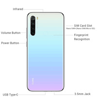 هاتف ذكي Xiao Mi Red 8 4GB 64GB Octa Core 48mp Quad وشاشة من نوع 48 mAh شاحن سريع 18W