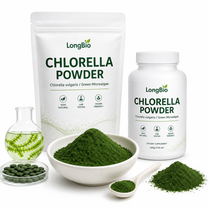 Poudre de Chlorelle en Vrac LongBio, 60% Protéines, Mur Cellulaire Boulé, Qualité Alimentaire, <span class=keywords><strong>Chlorella</strong></span> Vulgaris, Algue Verte, Fournisseur OEM Marque Privée - Product Image 1