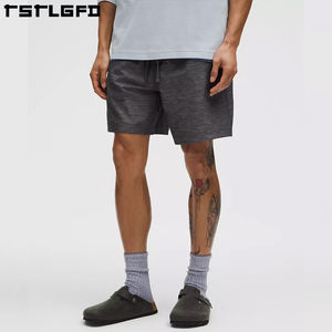 Productos sostenibles y ecológicos, ropa para hombre, pantalones cortos personalizados con cintura elástica, pantalones cortos transpirables de secado rápido para correr, pantalones cortos de gimnasio para hombre - Product Image 4