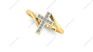 18K Gold Plated <b>Sterling</b> <b>Silver</b> Prong <b>Set</b> Dainty Stackable <b>Ring</b> <b>Set</b> Women Moissanite Cross Thin Luxury Certified <b>Rings</b> Trendy - Product Image 4
