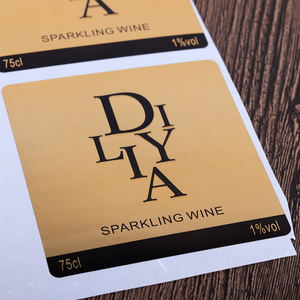 Mm3 Embossed Logo Custom Sticker Adhesive Paper Eco-friendly Waterproof Beverage Wine Juice <strong>Bottle</strong> <strong>Labels</strong> <strong>Fashionable</strong> JC - Product Image 3