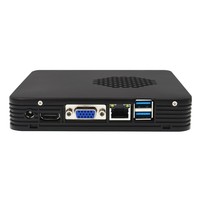 Mini-ordinateur de bureau Sharerdp Celeron J1900 J1800 4 cœurs, processeur 4K, ventilateur, Windows 10 intégré, petit boîtier micro pour le bureau