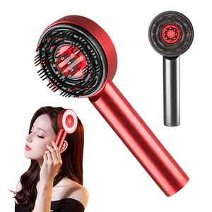 2024 Anti Hair Loss Massage Therapy Ions Vibration Red Light Hair Scalp Massage Brush Electric Laser Hair Growth Comb