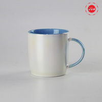 Design créatif Perle Vitrée Tasse À Café À L'intérieur Tasse en Céramique Émaillée de Couleur