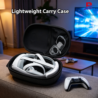 Étui de transport pour lunettes VR en EVA avec logo personnalisé, organiseur rigide anti-chute pour casque de réalité virtuelle, kit d'accessoires complet