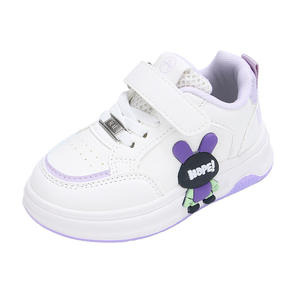 2025 printemps automne enfants chaussures de course décontractées respirant violet kaki bleu baskets filles garçons nouveau dessin animé Design petit - Product Image 5