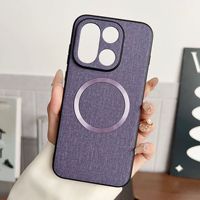 Pour OnePlus 11 12 13 Housse de protection magnétique en tissu de luxe à motif, antichoc, TPU+PC, pour OnePlus ACE 5 6 Nord 4
