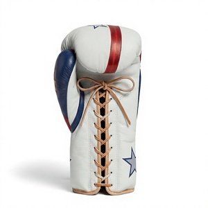 Gants de boxe Nabtay Sports en cuir véritable gaufré, antidérapants, à lacets, pour entraînement unisexe adulte, modèle Star - Product Image 2
