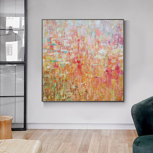 100% dipinto a mano arte astratta di grandi dimensioni vibrante pastello pittura a olio moderna <span class=keywords><strong>soggiorno</strong></span> decorazione della <span class=keywords><strong>parete</strong></span> di casa <span class=keywords><strong>con</strong></span> Base in tela - Product Image 4