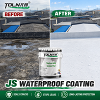 Peinture imperméable professionnelle flexible à base de ciment JS pour salles de bain résidentielles