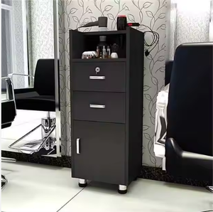 Barber shop <b>tool</b> cabinet <b>trolley</b> hair salon dedicated multi-functional workbench beauty salon hair salon floor storage rack - Product Image 1