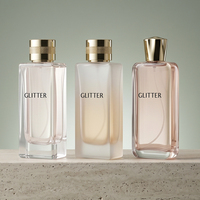 Flacon de parfum en verre givré mat de haute qualité, 30 ml, 50 ml, 100 ml, gravure personnalisée, forme sur mesure, directement de l'usine, prix compétitif