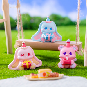 Nouveau dessin animé mignon fête d'anniversaire Animal résine breloques pour bricolage bureau à domicile décoration de bureau accessoires fabriqués à la main - Product Image 2