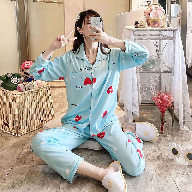 Cardigan long bleu amour taille S