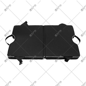 Outdoor Folding Seat <b>Cushion</b> Thickened Black <b>Rectangular</b> Camping Moisture Proof Mat - Product Image 3