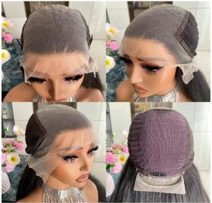 Perruque Carkira Scandi Hairline, cheveux synthétiques ondulés naturels, brun cendré doux, dentelle frontale 13x6, résistante à la chaleur, transparente, 20 pouces - Product Image 6