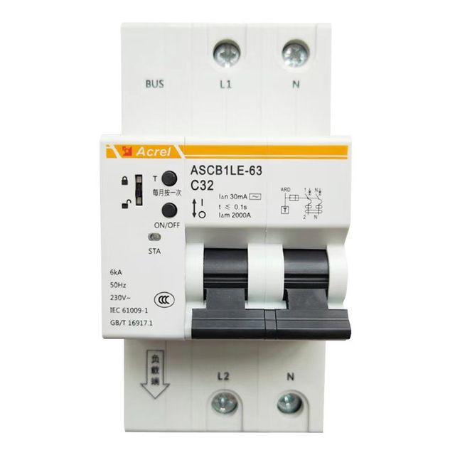 Acrel ASCB1-63-C32-2P 16A TypeD Energy Gateway Parameter Monitoring Overcurrent Overload Leakage Protection Switch Smart Circuit