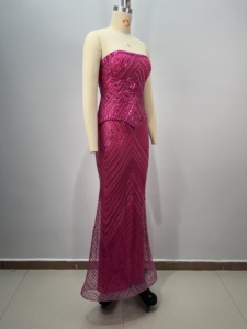 <span class=keywords><strong>Robe</strong></span> <span class=keywords><strong>de</strong></span> <span class=keywords><strong>soirée</strong></span> sirène élégante fuchsia à sequins, bustier, ornée <span class=keywords><strong>de</strong></span> perles géométriques, pour femme, idéale pour bal <span class=keywords><strong>de</strong></span> promo, gala, <span class=keywords><strong>soirée</strong></span>, <span class=keywords><strong>robe</strong></span> scintillante - Product Image 3