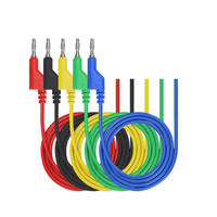 JIALUN Banana Plug Test Lead Cable Copper Conductor Multimeter Wire 5 Colors