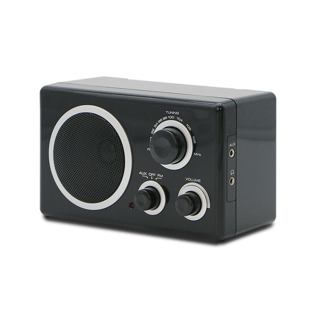 Retro Fashion Style FM Analog Tuning Radio with Built-in Mono Speaker Portable Home Radio