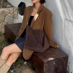Nuova <span class=keywords><strong>borsa</strong></span> invernale a tracolla alta da <span class=keywords><strong>donna</strong></span> in vera pelle Nubuck stile europeo stile europeo - Product Image 4