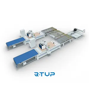R-TUP Furniture Processing Production Line Automatic Double Spindles CNC Router