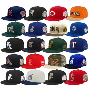 2024 Temporada Nueva gorra de béisbol Sombrero de moda clásico Bordado Gorra de béisbol de ala plana de 5 piezas