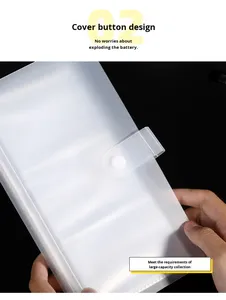 Álbum de Fotos y Tarjetas de Visita Transparente de PP con Tres Rejillas en Forma de Estrella de 3 Pulgadas, Álbum de Colección Conmemorativo Simple - Product Image 6