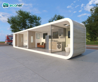 Clinique médicale mobile préfabriquée en conteneur Apple Cabin, unité hospitalière modulaire, structure en acier, durée de vie de 30 ans