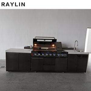 Parrillas Modulares <span class=keywords><strong>de</strong></span> Lujo RAYLIN para Barbacoa, Cocina Exterior Completa con Gabinete, <span class=keywords><strong>Gas</strong></span>, Acero Inoxidable Negro 304, <span class=keywords><strong>Horno</strong></span> para Cocinar y Hornear - Product Image 4