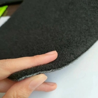 Moquette synthétique pour sol de voiture en non-tissé, épaisseur, noir, gris, rouleau de moquette