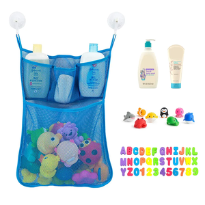 Organizador de juguetes para baño de bebé, bolsa de malla colgante para <span class=keywords><strong>bañera</strong></span> de bebé, malla lavable duradera, soporte de baño - Product Image 5