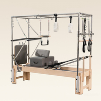 Reformer de Pilates de Madera de Arce de Grado Comercial para Gimnasio, Equipo Completo para Programas de Pilates