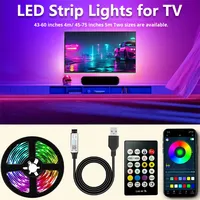 Barre lumineuse LED RGB pour jeux immersifs, kit maison intelligente, télécommande, éclairage de bureau pour salon, jeux immersifs RGB