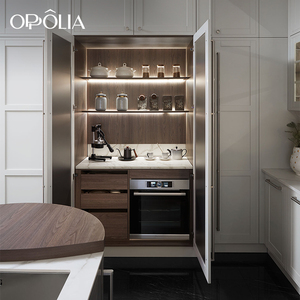 OPPOLIA Elegancia Francesa, Gabinete de Cocina <span class=keywords><strong>en</strong></span> Forma de L, Curvo, Multifuncional, con Acabado Lacado Resistente al Agua, Personalizado, con Certificación EO - Product Image 2
