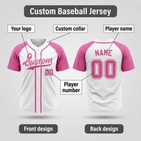 Maillot de baseball OEM personnalisé pour les survivantes, Maillot de baseball rose personnalisé, Tenue d'équipe sur mesure, Direct usine, Combattez comme une fille