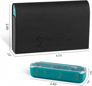 กล่องยาหนังขนาดเล็กคุณภาพสูง 21 ช่อง จัดระเบียบยาได้ 7 วัน - Product Image 2